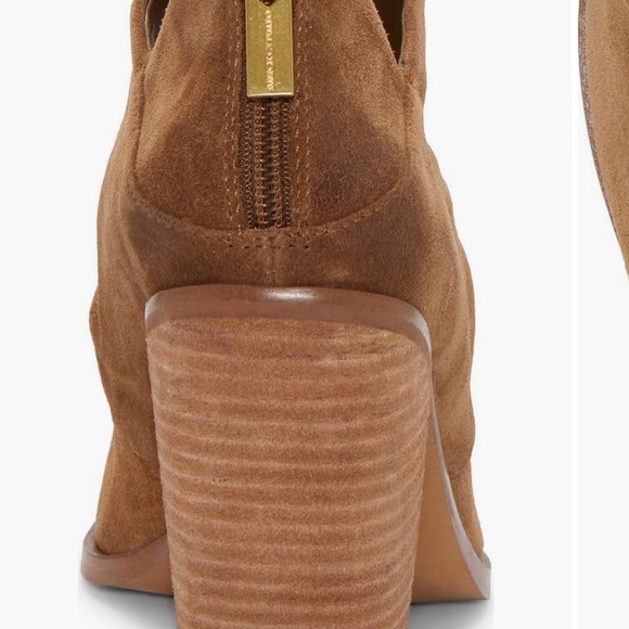 BNWB Vince Camuto Ainsley Brown Suede Ankle Boots size 10 - Picture 6 of 9